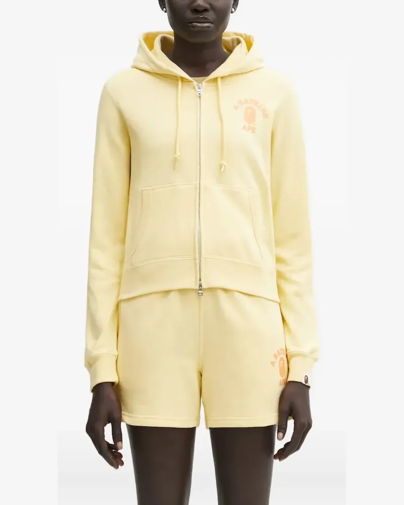 BAPE Hoodie mit Logo-Print - Gelb Gelb
