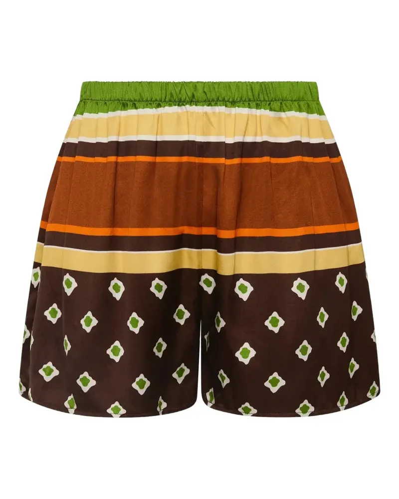 Faithfull The Brand Tia geometric-print shorts - Braun Braun