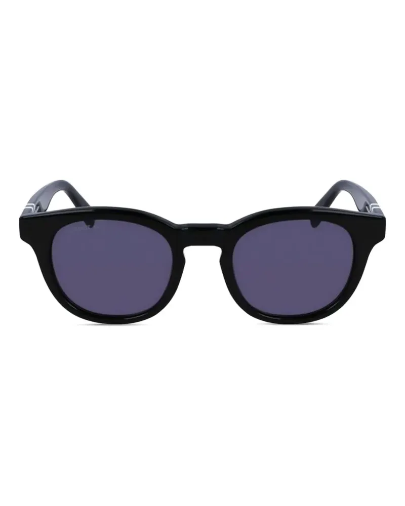 Lacoste Sonnenbrille mit rundem Gestell - Schwarz Schwarz