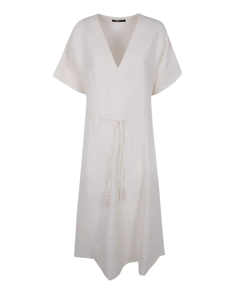 Seventy V-neck tie dress - Nude Nude