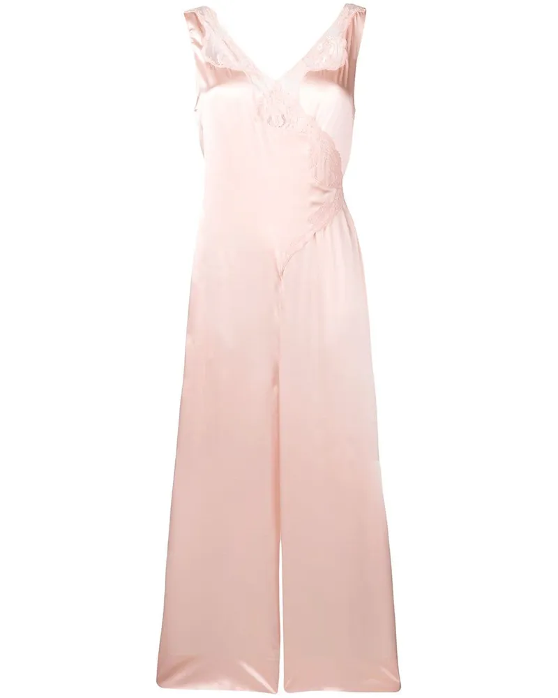 Stella McCartney Jumpsuit mit Spitzendetails - Rosa Rosa