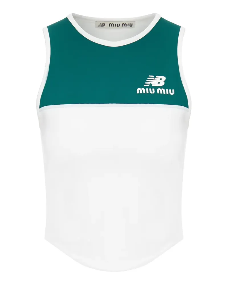 Miu Miu x New Balance ärmelloses Top - Weiß Weiß