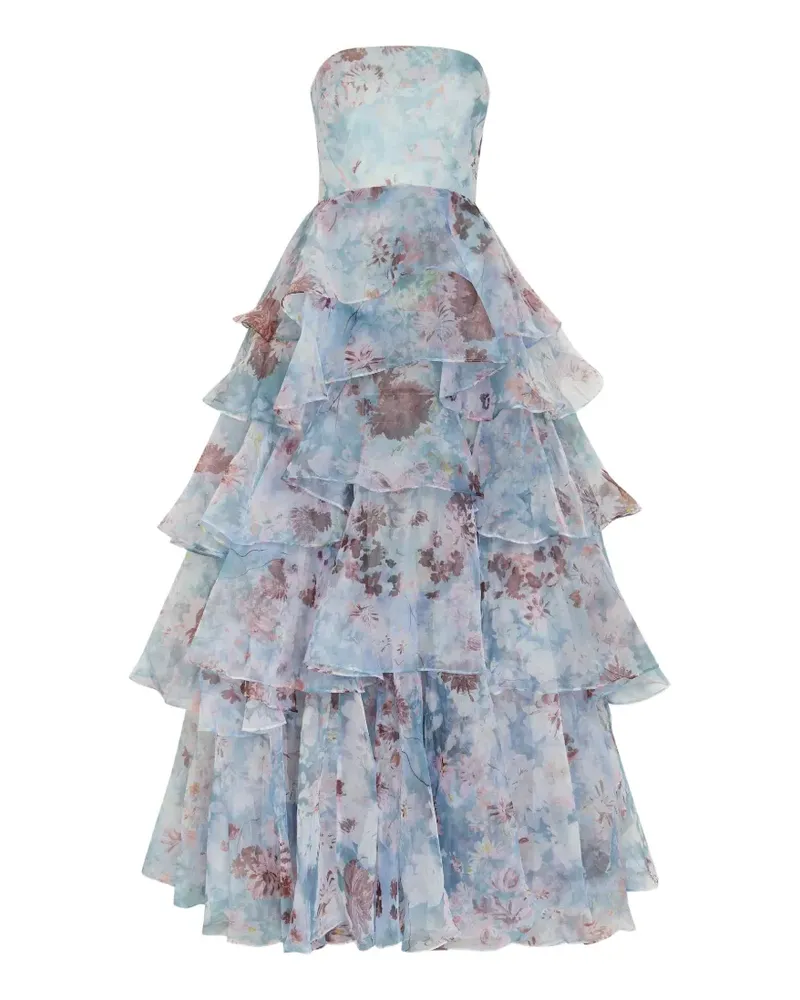 Aje. Gabriella floral-print maxi dress - Blau Blau