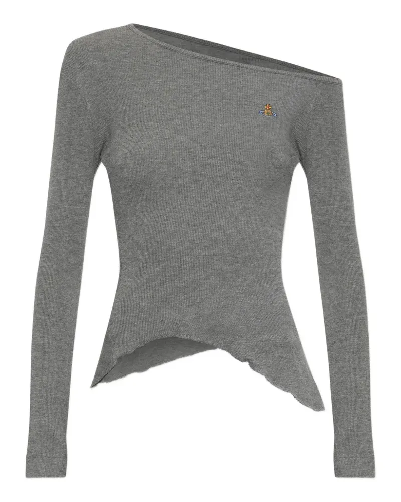 Vivienne Westwood Langarmshirt mit Orb-Stickerei - Grau Grau