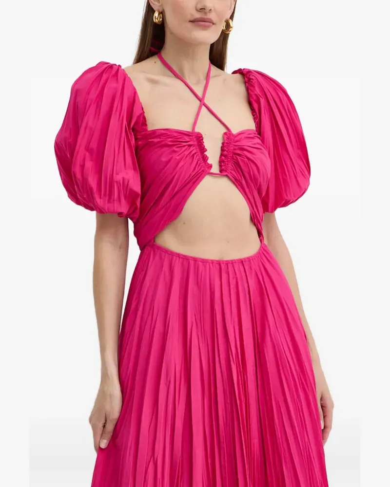 Luisa Spagnoli Kleid mit Falten - Rosa Rosa