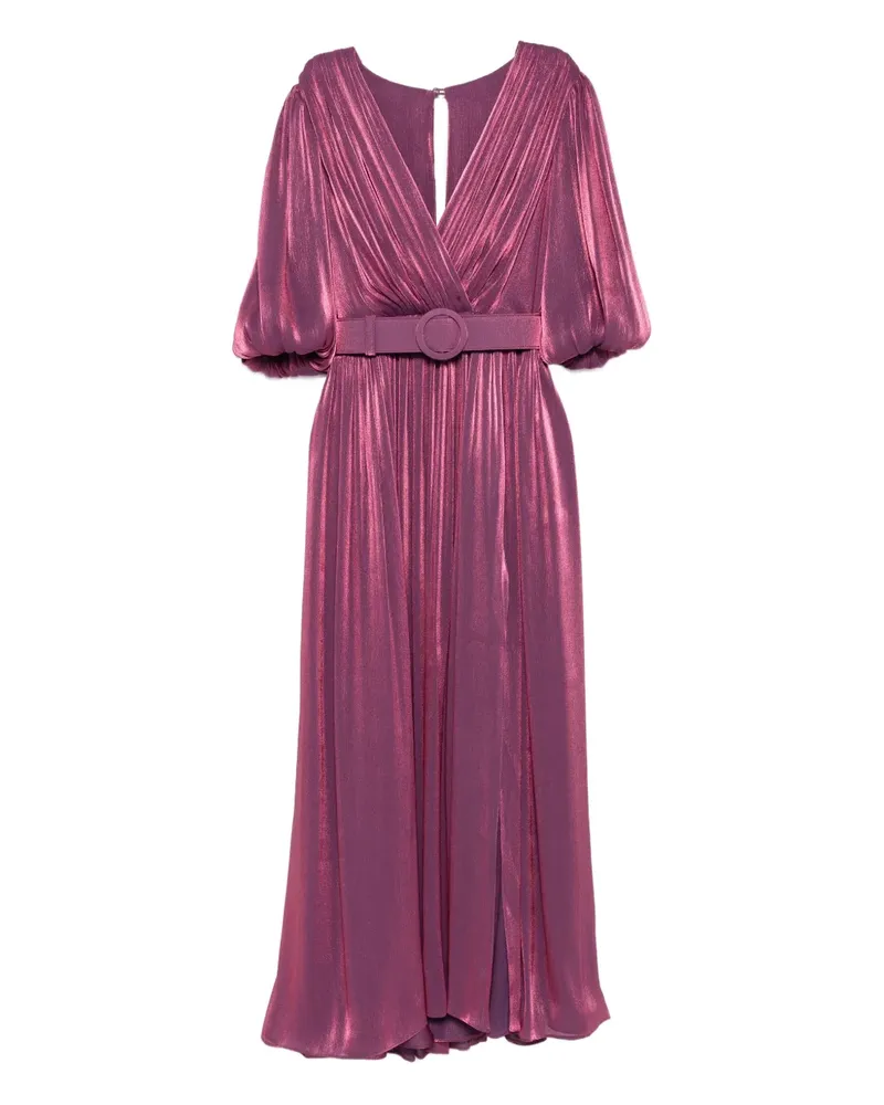 COSTARELLOS Mira Midikleid mit Gürtel - Rosa Rosa