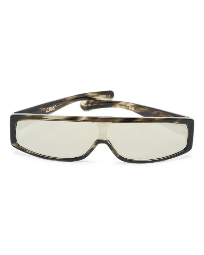 FLATLIST Slice shield-frame sunglasses - Braun Braun