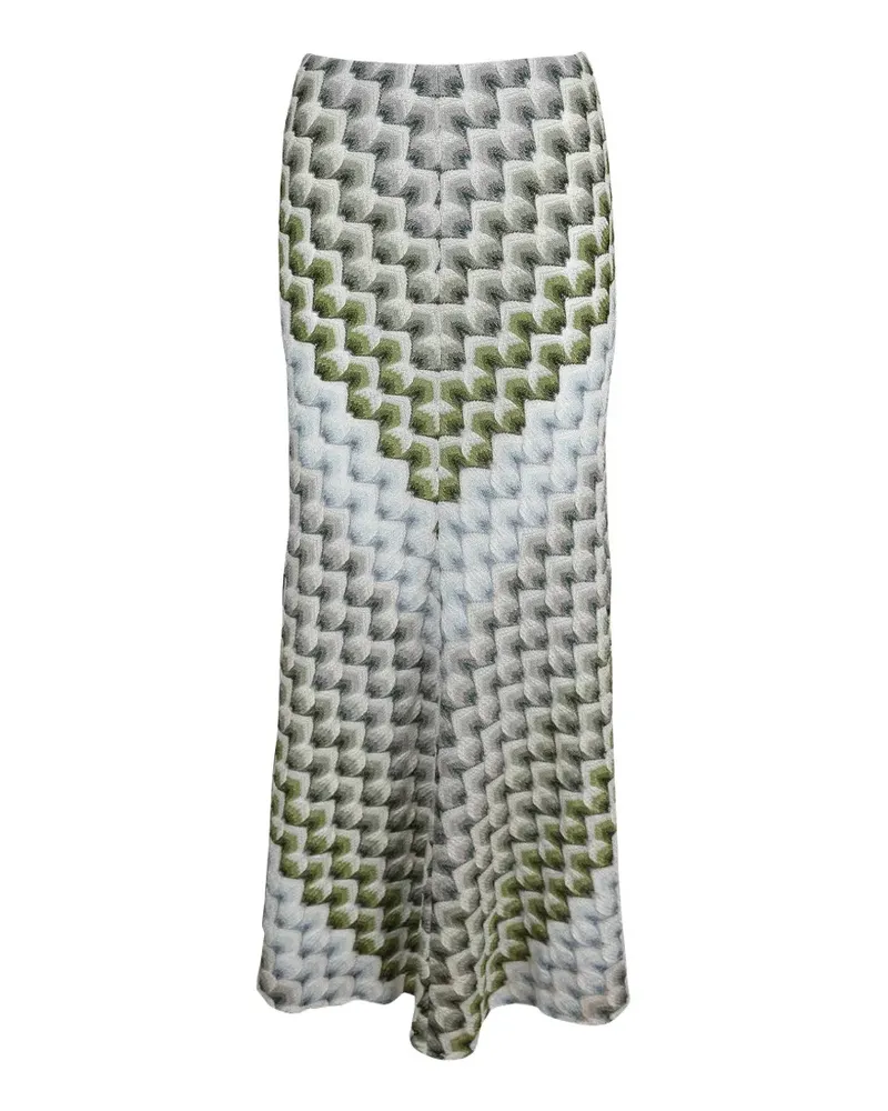 Missoni zigzag-knit maxi skirt - Blau Blau