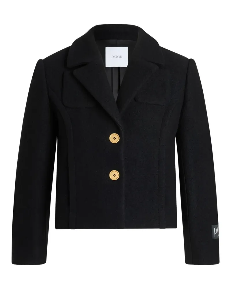 Patou Klassische Wolljacke - Schwarz Schwarz