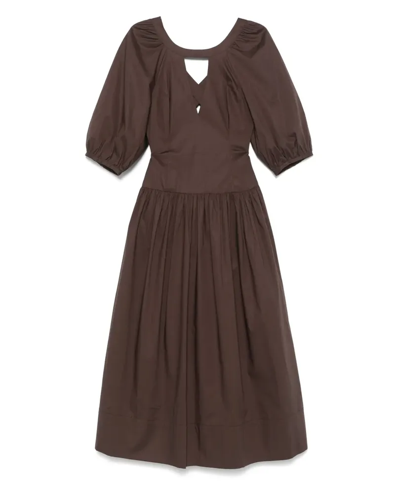Twin-Set Klassisches Midikleid - Braun Braun