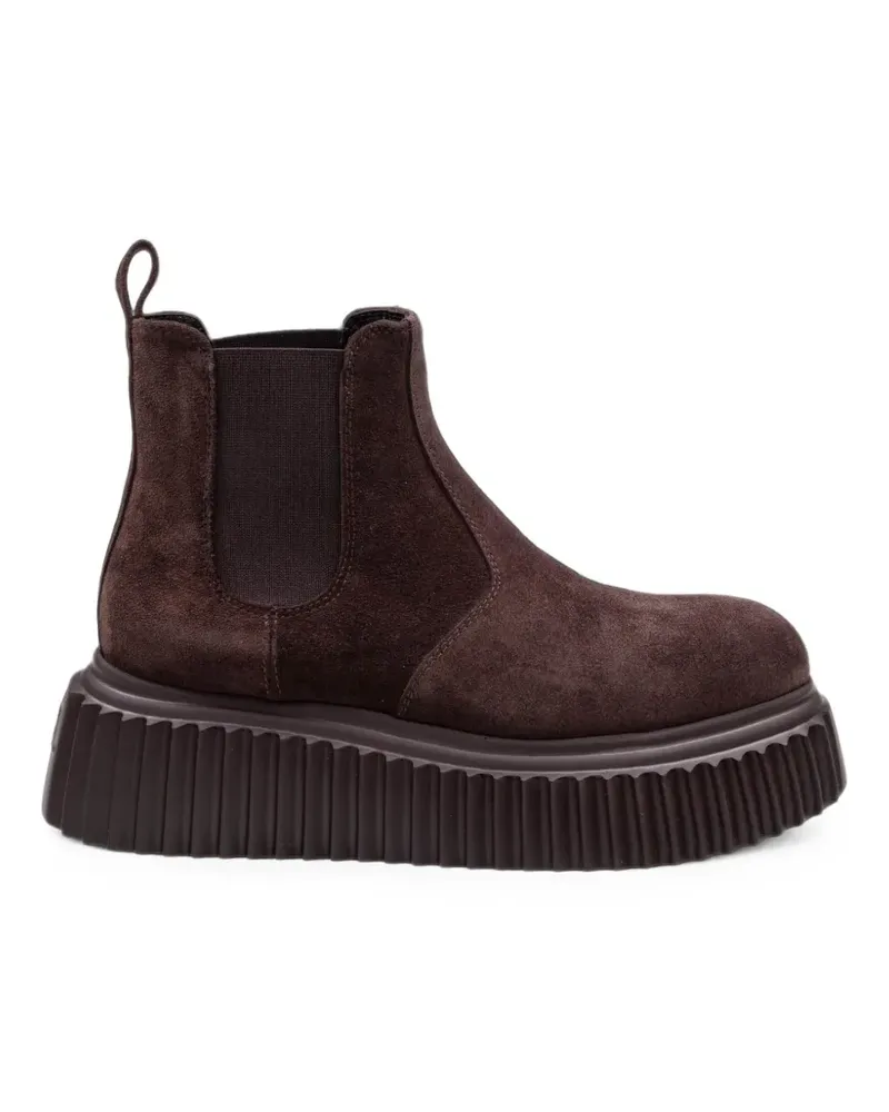 Attilio Giusti Leombruni Iggy Chelsea-Boots aus Wildleder - Braun Braun