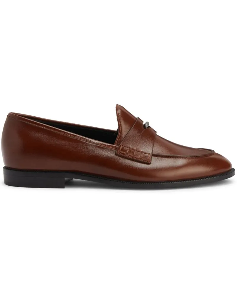 Giuseppe Zanotti Archiel Penny-Loafer aus Leder - Braun Braun