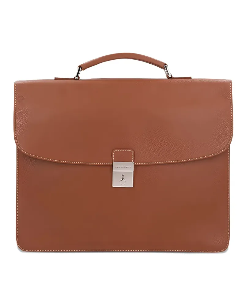 Longchamp Aktentasche mit Henkel - Braun Braun