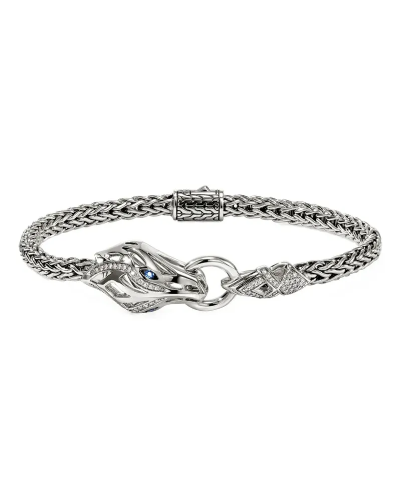 John Hardy Armband aus Sterlingsilber mit Diamant Silber