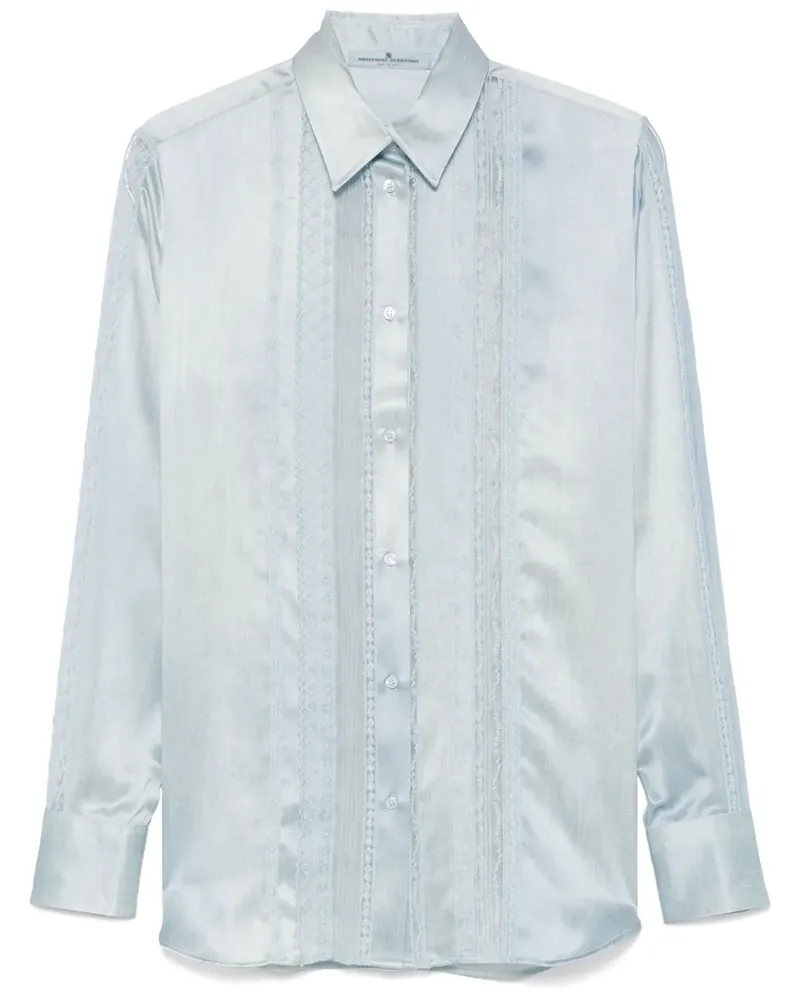 Ermanno Scervino Hemd mit Stickerei - Blau Blau