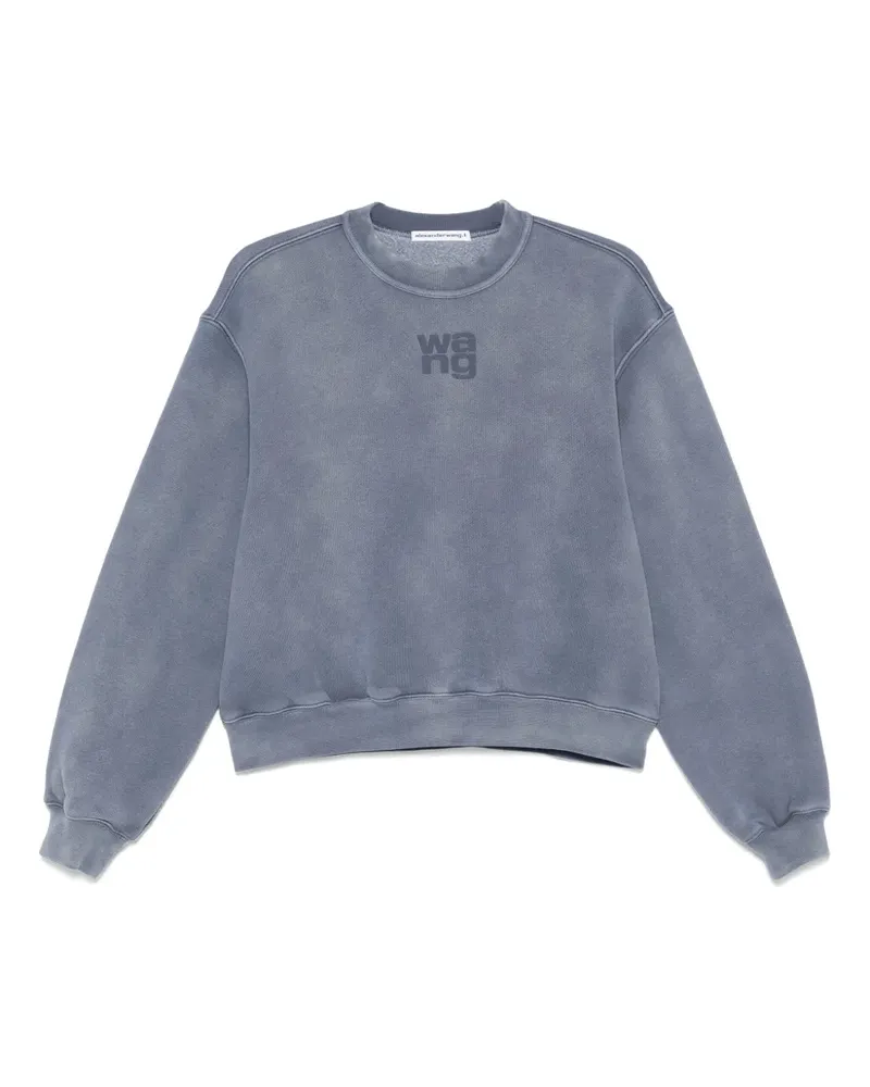 Alexander Wang Sweatshirt mit Logo-Prägung - Blau Blau