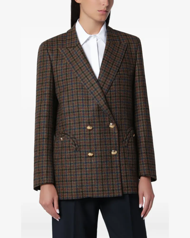 Blazé Milano Amandira Everyday Blazer mit Karomuster - Braun Braun