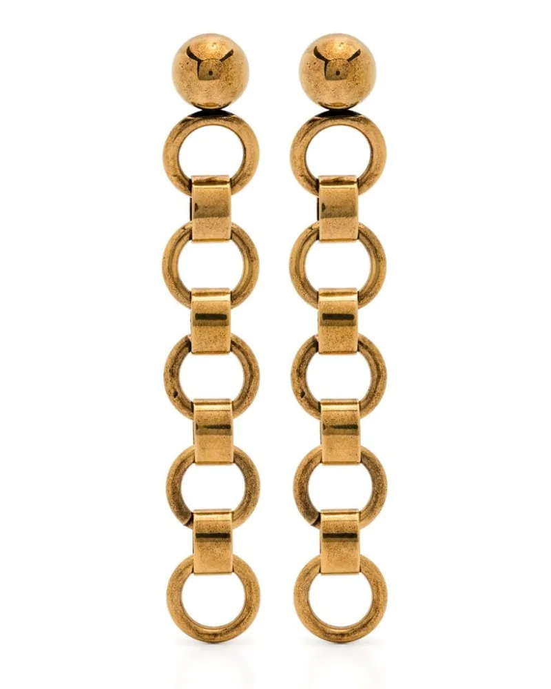 Jil Sander Klassische Hängeohrringe - Gold Gold