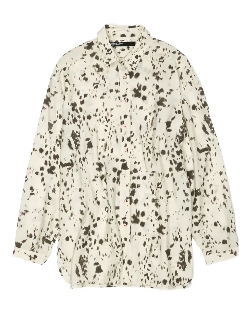 BIMBA Y LOLA Hemd mit Luchs-Print - Nude Nude