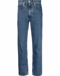 A.P.C. Halbhohe Straight-Leg-Jeans Blau