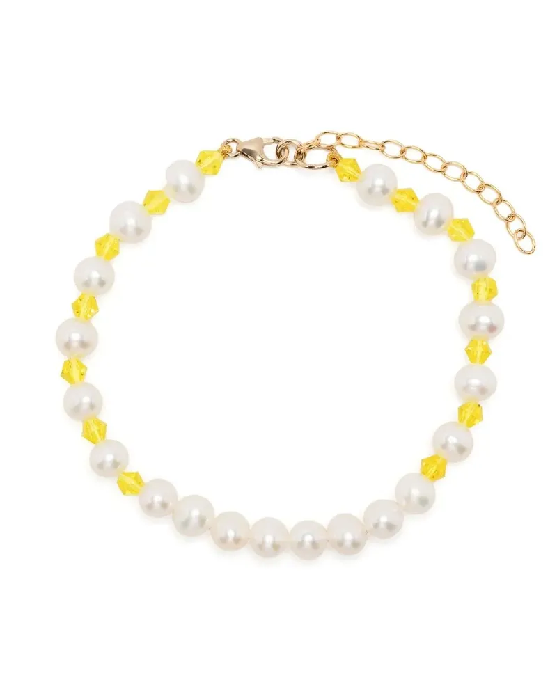 A Sinner in Pearls Armband mit Perlen - Gelb Gelb