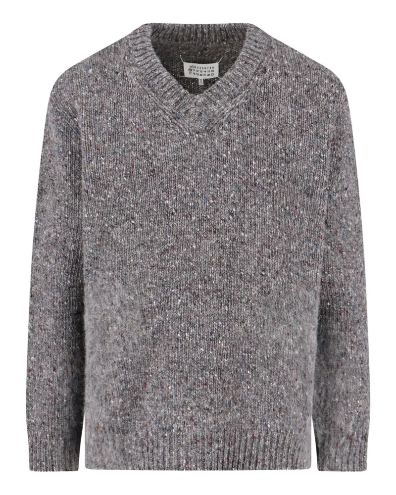 Maison Margiela Pullover mit V-Ausschnitt - Grau Grau