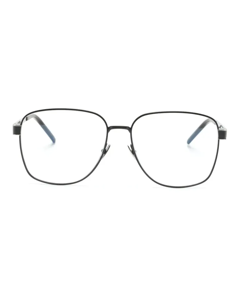 Saint Laurent Brille mit Cassandre-Schild - Schwarz Schwarz