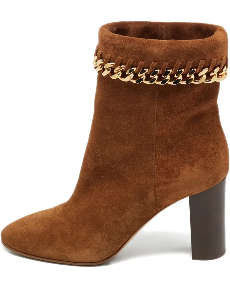 Casadei Stiefel mit Zierkette - Braun Braun