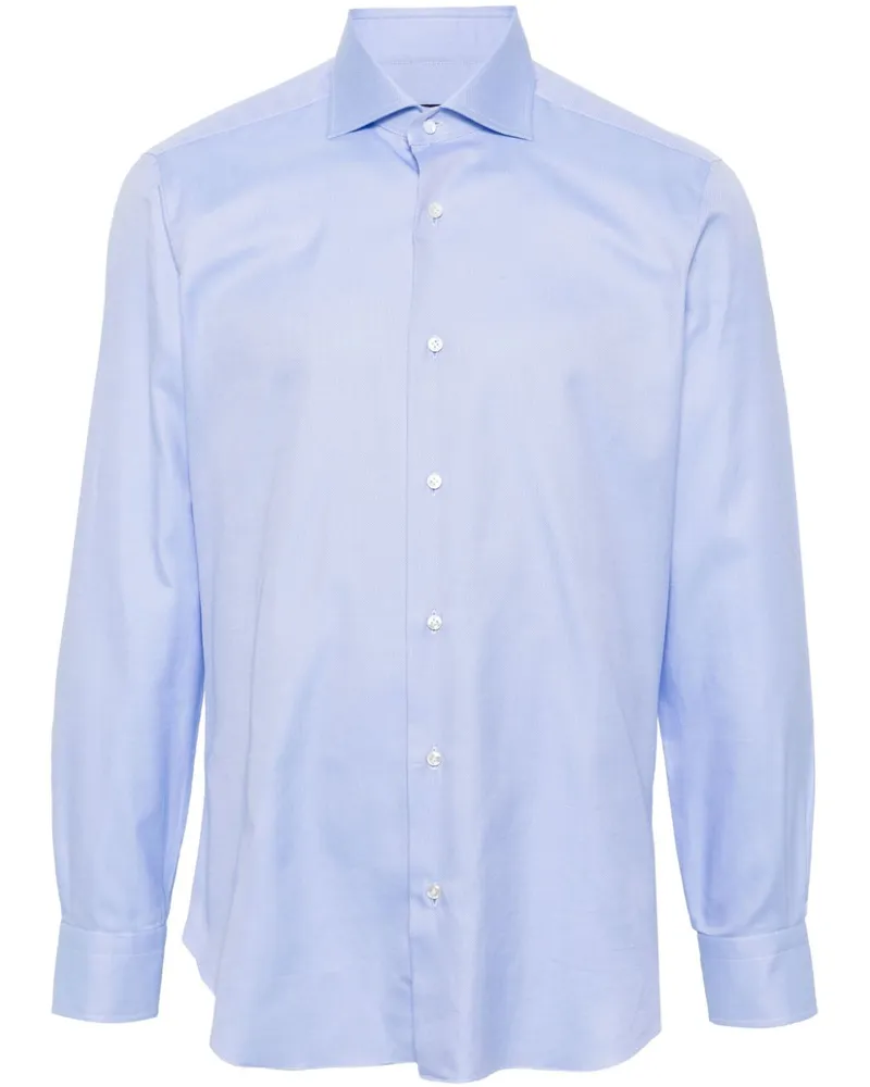 BARBA Klassisches Hemd - Blau Blau