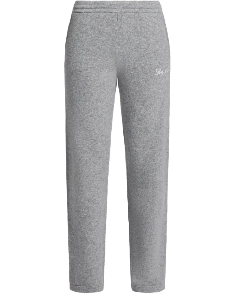 SPORTY & RICH Jogginghose mit Logo-Stickerei - Grau Grau