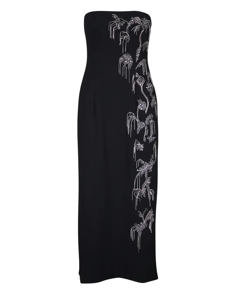 Lela Rose Verziertes Kleid - Schwarz Schwarz