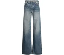 Gerade Jeans mit Stone-Wash-Effekt