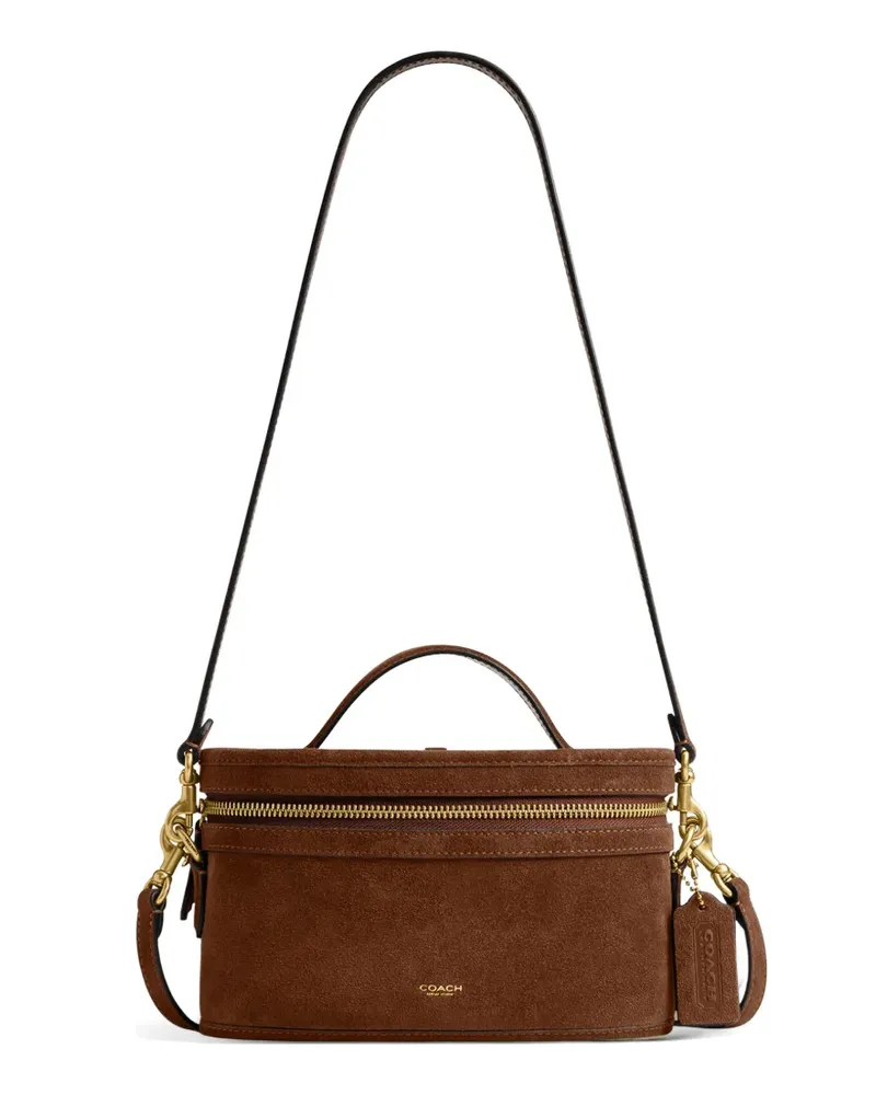 Coach Trail suede shoulder bag - Braun Braun