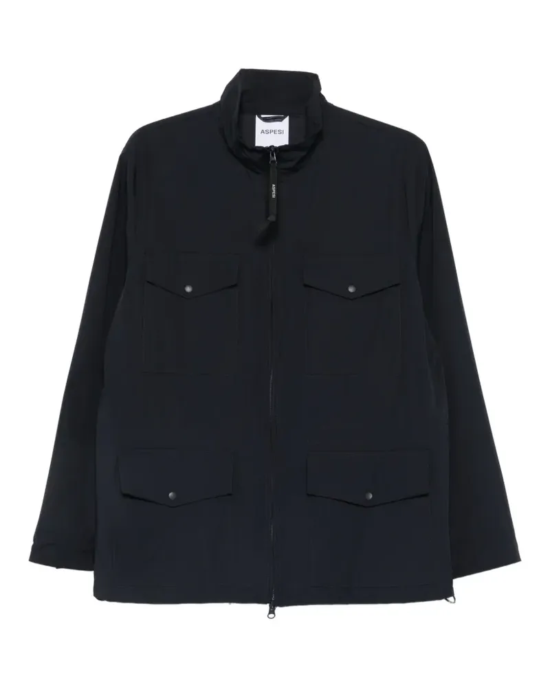 ASPESI zip-up pocket-detail jacket - Blau Blau