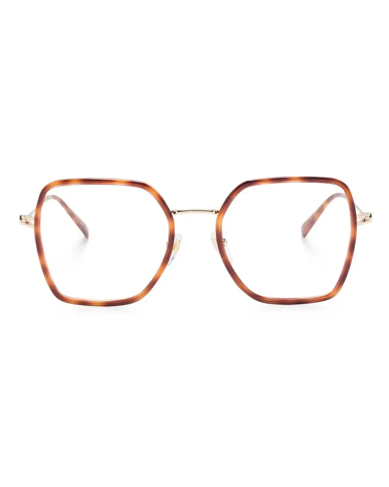Gucci Brille mit eckigem Gestell - Braun Braun