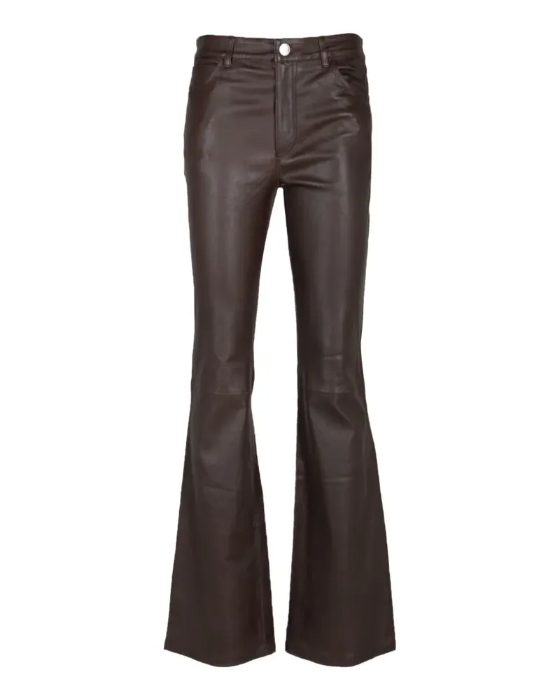SPRWMN Ausgestellte Lederhose - Braun Braun