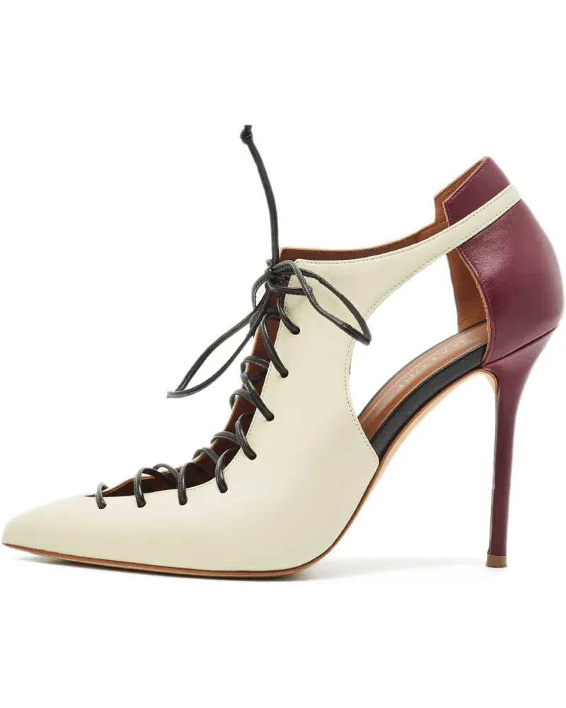 Malone Souliers Montana Pumps mit Schnürung - Weiß Weiß
