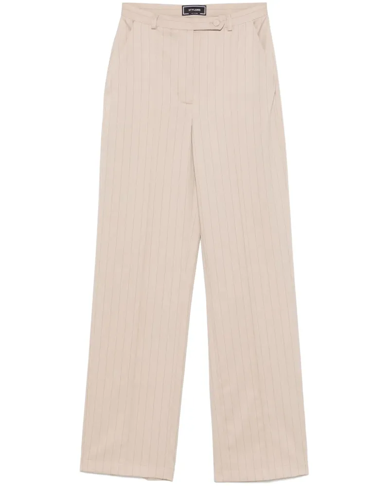 STYLAND Hose mit Nadelstreifen - Nude Nude