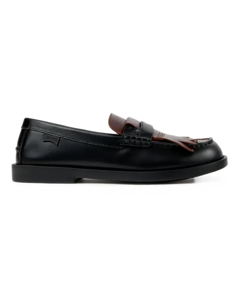 Camper Twins Loafer aus Leder - Schwarz Schwarz