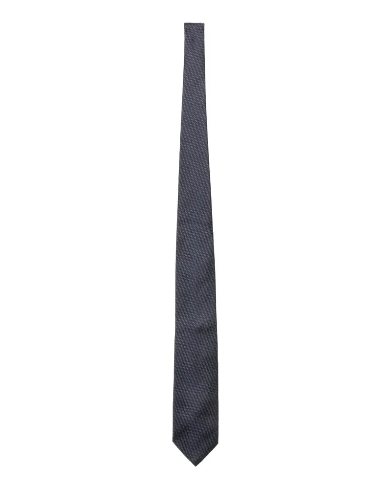 Tom Ford patterned tie - Blau Blau