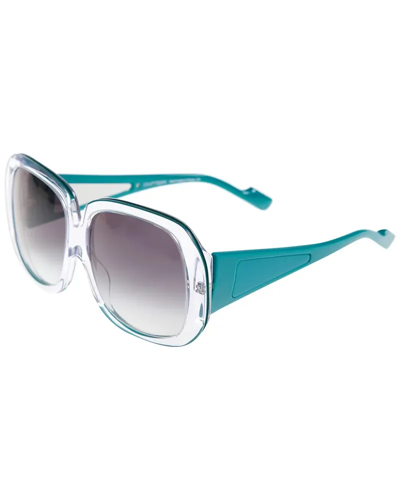 Courrèges oversized sunglasses - Blau Blau