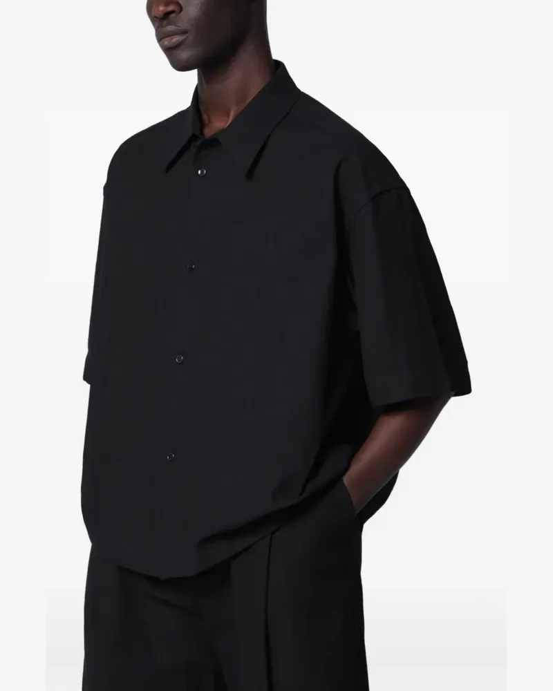 Studio Nicholson Sanko short-sleeve shirt - Schwarz Schwarz