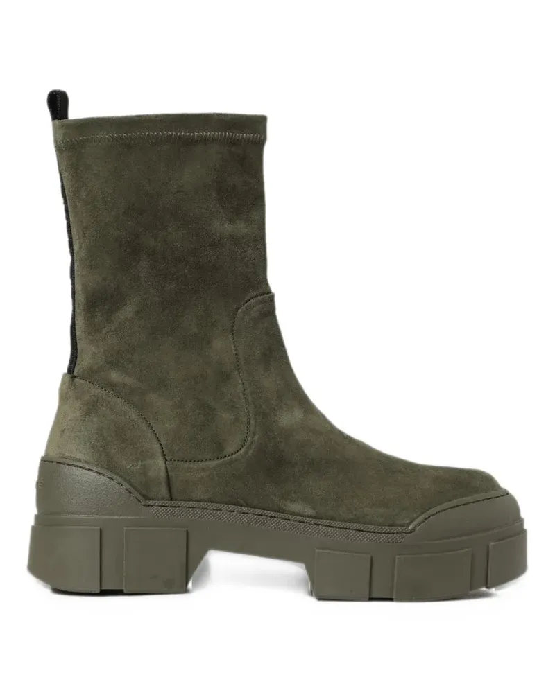 Vic Matié suede chunky-sole ankle boots - Grün Grün
