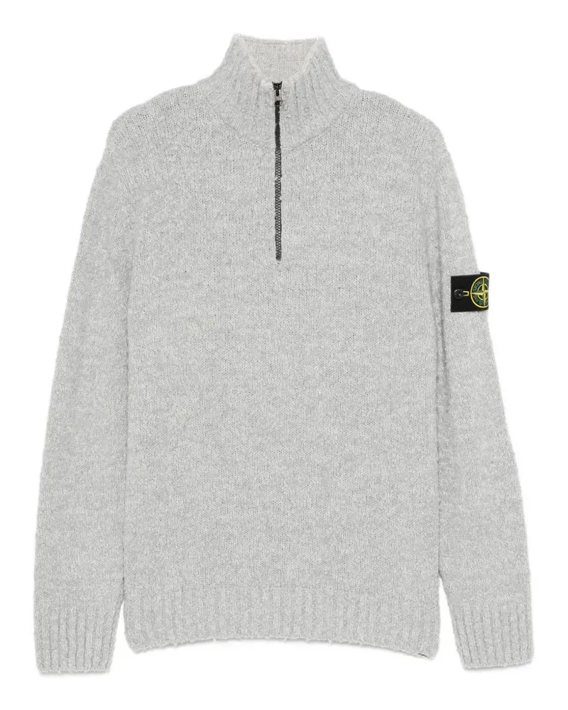 Stone Island quarter-zip sweater - Grau Grau