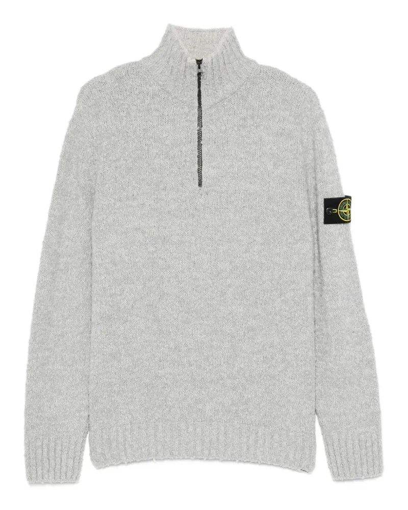 Stone Island Pullover mit kurzem Reißverschluss - Grau Grau