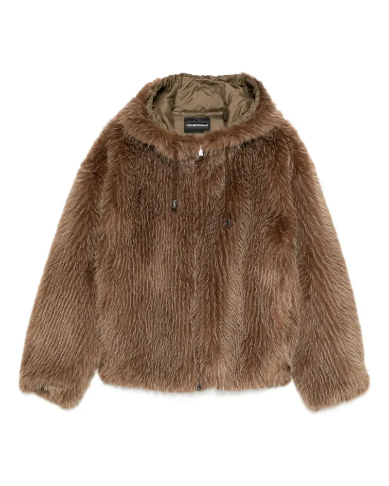 Emporio Armani Jacke mit Kapuze - Braun Braun