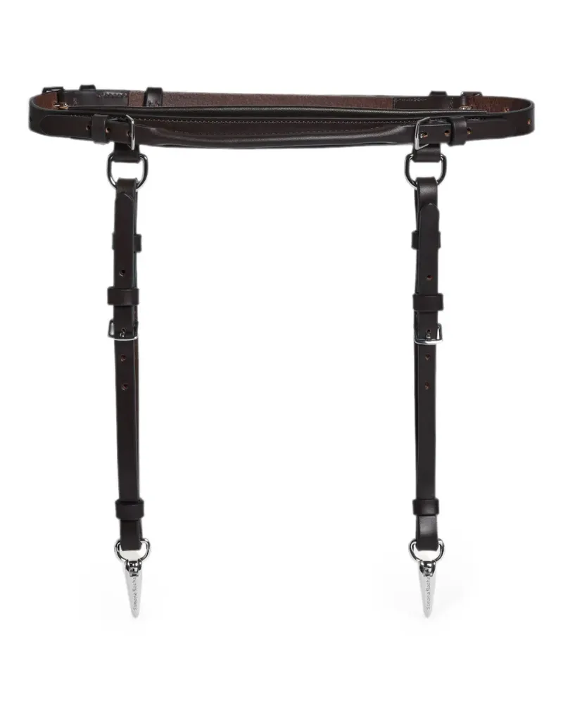 Simone Rocha Bridle Gürtel mit Quaste - Braun Braun