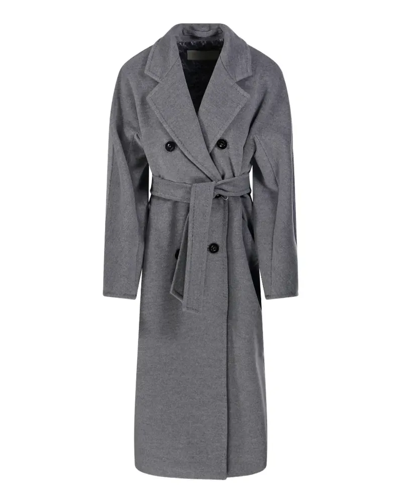Max Mara Madame double-breasted coat - Grau Grau