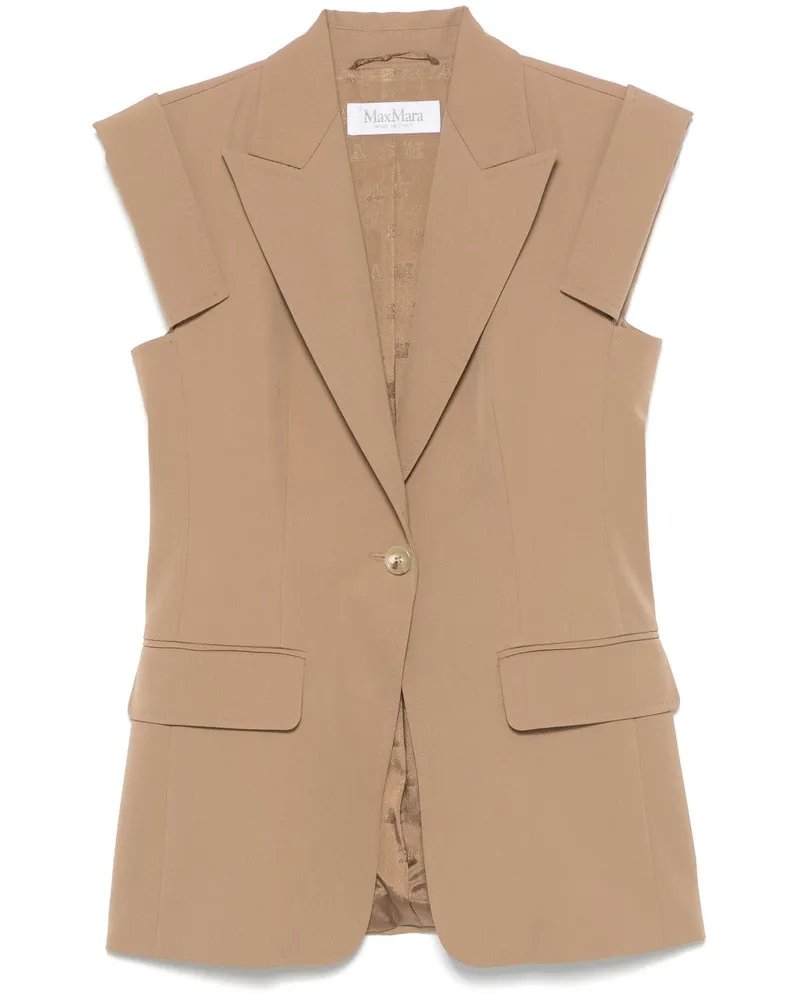Max Mara Bergamo Weste - Braun Braun