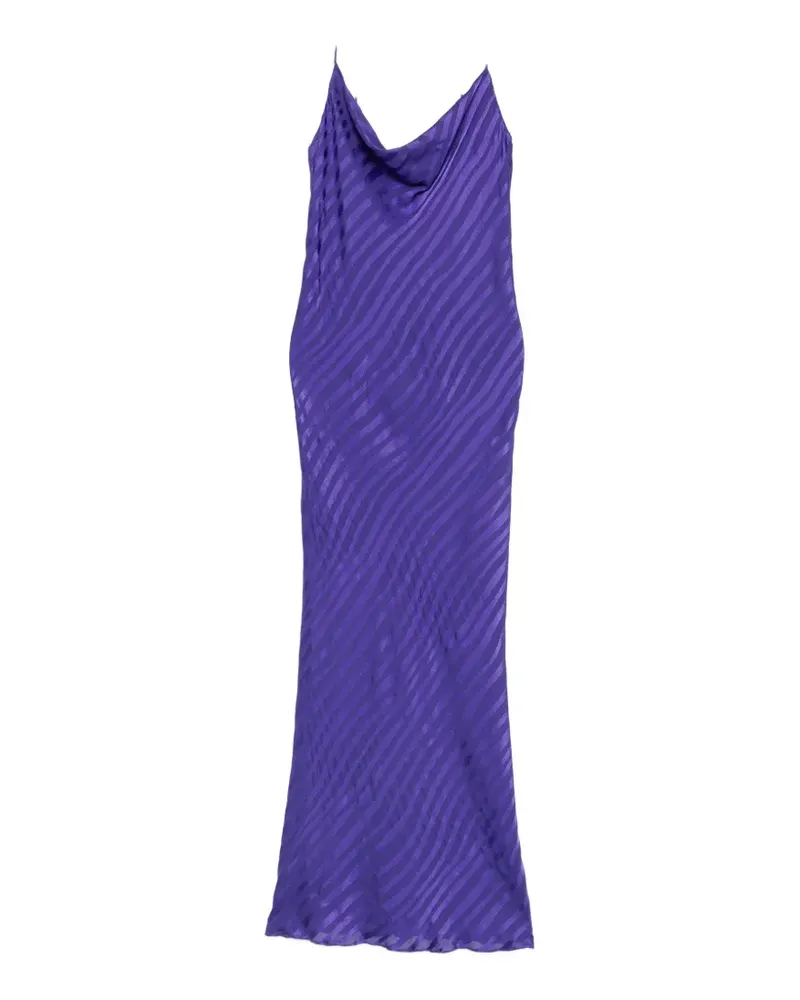 Patrizia Pepe dévoré-stripe slip dress - Violett Violett